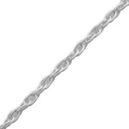 Picture of Sterling Silver French Rope Die Cut Chain 24 Inch x 1.7mm