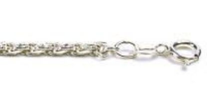 Picture of Sterling Silver French Rope Die Cut Chain 24 Inch x 2.1mm