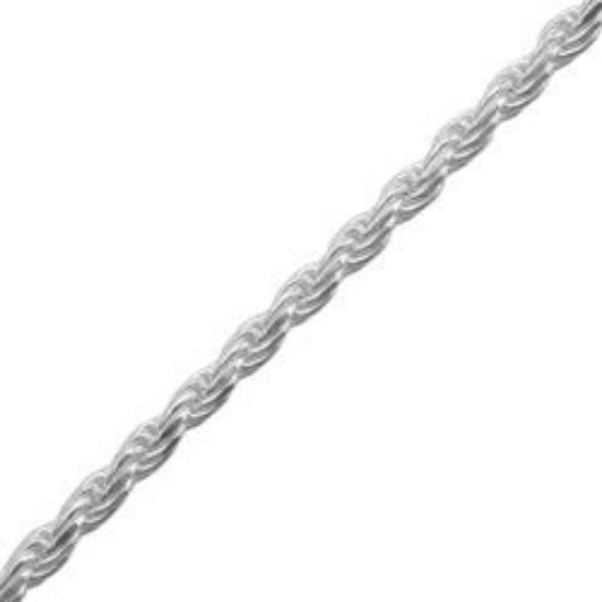 Picture of Sterling Silver 11 Rope Chain Small 18 Inch x 1.35mm