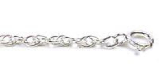 Picture of Sterling Silver Large 18 Rope Chain 24 Inch x 2.1mm