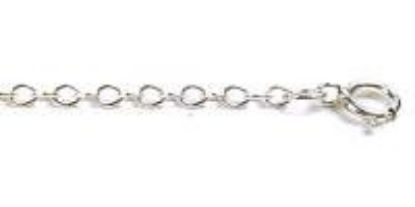 Picture of Sterling Silver Flat Cable Chain 18 Inch x 2.15mm