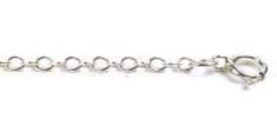 Picture of Sterling Silver Flat Cable Chain 18 Inch x 2.15mm
