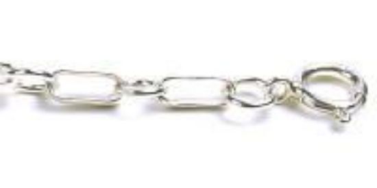 Picture of Sterling Silver 02 Long And Short Chain 18 Inch x 5.25mm