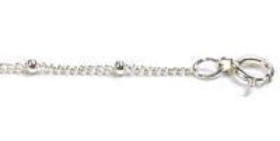Picture of Sterling Silver Bead And Tube Chain 18 Inch