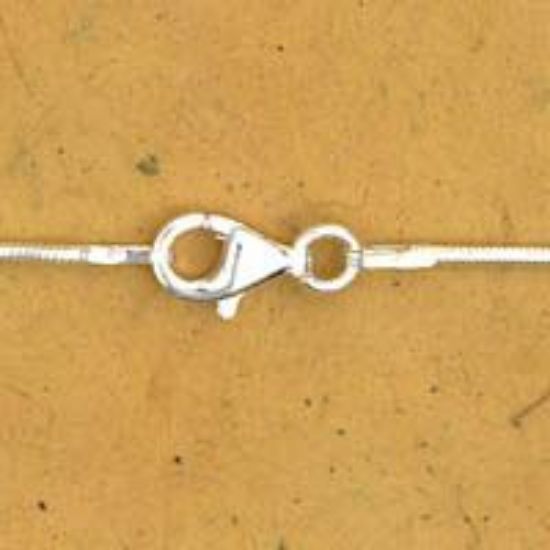 Picture of Sterling Silver Snake Round Chain 20 Inch x 1mm