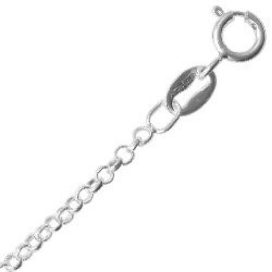 Picture of Sterling Silver  Rolo Chain 20 Inch x 1.8mm<br />Made in Italy