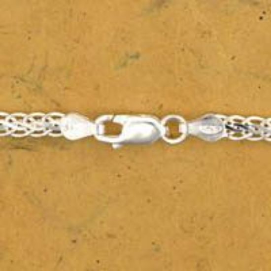 Picture of Sterling Silver Flat Wheat Chain 18 Inch x 3.8mm
