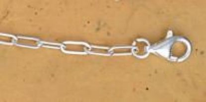 Picture of Sterling Silver Cable Flat Chain Extension 4 Inch x 2.6mm