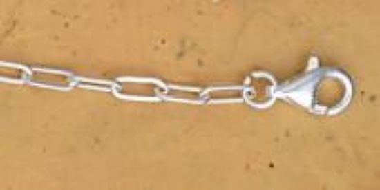 Picture of Sterling Silver Cable Flat Chain Extension 4 Inch x 2.6mm