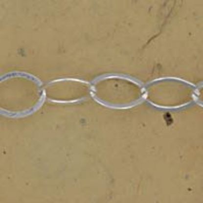 Picture of Sterling Silver Cable Flat Bulk Chain 6mm, Sold by the Foot