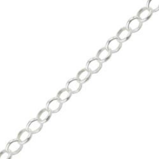 Picture of Sterling Silver Rolo Bulk Chain 2.1mm, Sold by the Foot