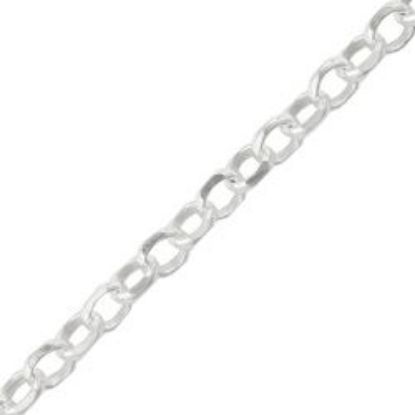 Picture of Sterling Silver Diamond Cut Rolo Bulk Chain, 2.6mm, Sold by the Foot