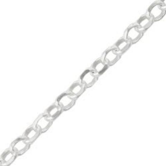 Picture of Sterling Silver Diamond Cut Rolo Bulk Chain, 2.6mm, Sold by the Foot