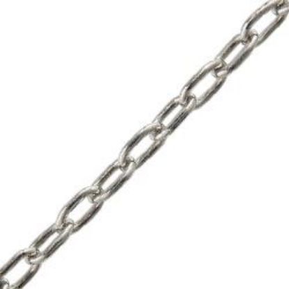 Picture of Nickel Plated Brass Bead (BDC) Chain 3mm, Sold by the Foot