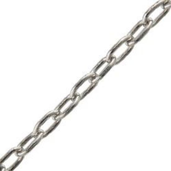 Picture of Nickel Plated Brass Bead (BDC) Chain 3mm, Sold by the Foot