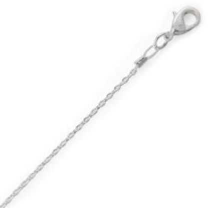 Picture of Silver Plated Cable Chain 1.5mm 24". IMPORTED ECONOMY QUALITY CHAINS: DUE TO THE PRICE, THIS ITEM VARIES IN LENGTH AND SIZE, NO REFUNDS OR EXCHANGES.