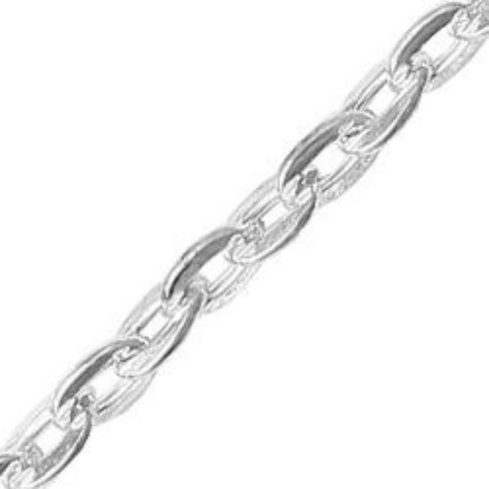 Picture of Silver Plated Cable Chain 3mm<br />100 Foot Spool