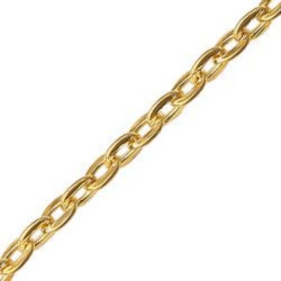 Picture of Gold Plated Cable Chain 2.35mm, 100 Foot Spool