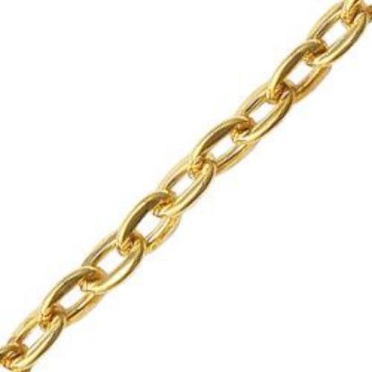 Picture of Gold Plated Cable Chain 3mm, 100 Foot Spool