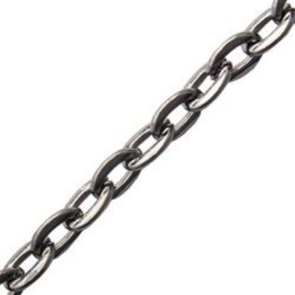 Picture of Gun Metal Plated Cable Chain 3mm, 100 Foot Spool