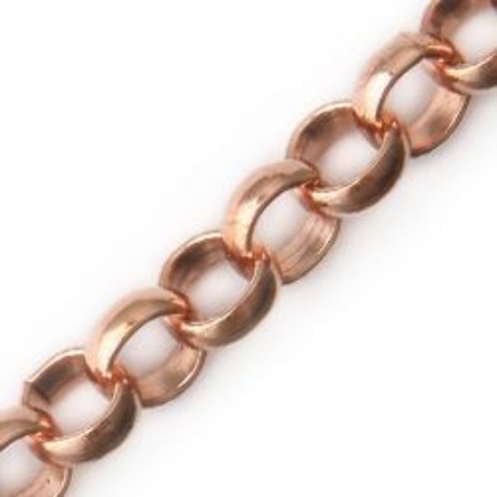 Picture of Copper Rolo Bulk Chain 5.9mm<br />4 Foot Length