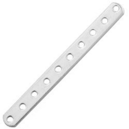 Picture of Sterling Silver 10 Hole Separator Bars 25x2mm<br />10 Bars
