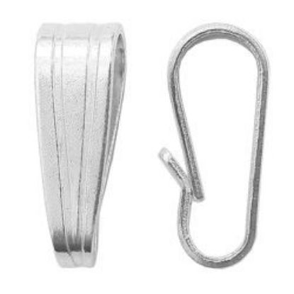 Picture of Sterling Silver Pendant Bail Large 7.7x2.5mm<br />10 Bail