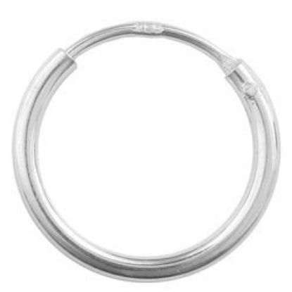 Picture of Sterling Silver Ear Hoop 7/16 Inch (11mm) .05 Inch