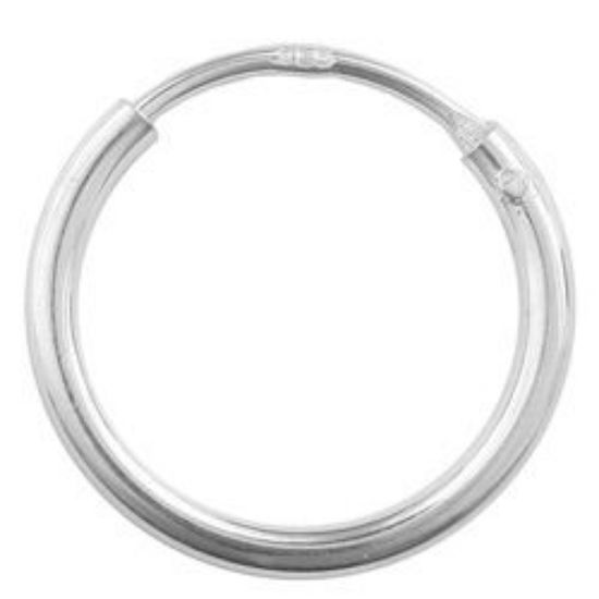 Picture of Sterling Silver Ear Hoop 7/16 Inch (11mm) .05 Inch