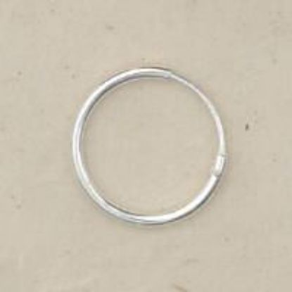 Picture of Sterling Silver Ear Hoop 1/2 Inch (13mm) .05 Inch Wire