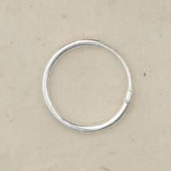 Picture of Sterling Silver Ear Hoop 1/2 Inch (13mm) .05 Inch Wire
