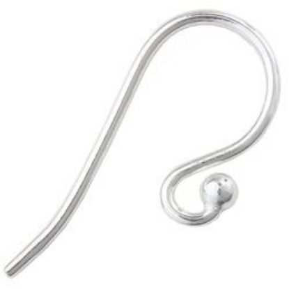 Picture of Sterling Silver Ear Wire w/ Ball 2mm 0.032"