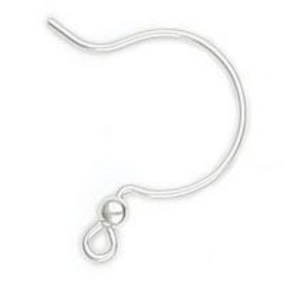 Picture of Sterling Silver Circle Ear Wire 15mm 0.028"