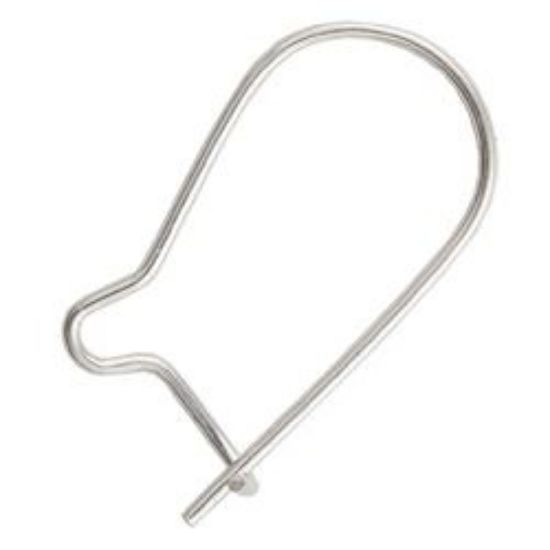 Picture of Sterling Silver Kidney Ear Wire .02 Inch<br />10 Pair