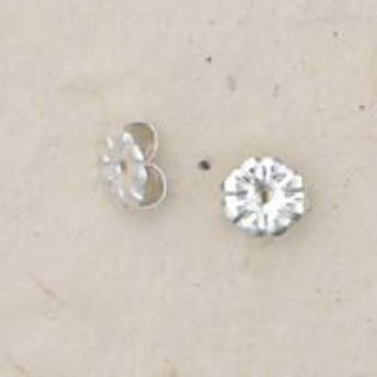 Picture of Sterling Silver Ear Clutch Medium .032 Inch Hole<br />10 Pair