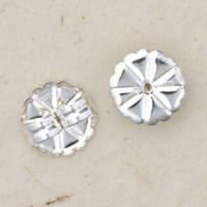 Picture of Sterling Silver Ear Clutch Extra Large 0.038 Inch Hole