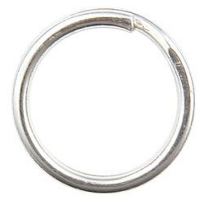 Picture of Sterling Silver Round Split Ring 6mm, Sold per pkg of 10