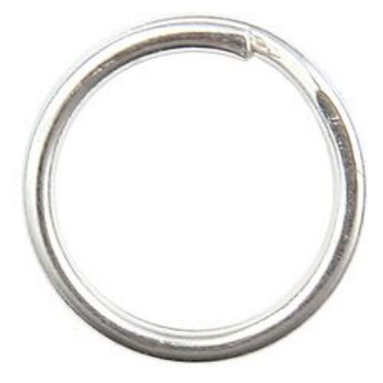Picture of Sterling Silver Round Split Ring 6mm, Sold per pkg of 10