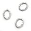 Picture of Sterling Silver Oval Jump Ring, Outer Diameter 4x6mm, 0.040"/18 Gauge Wire, Sold per pkg of 10