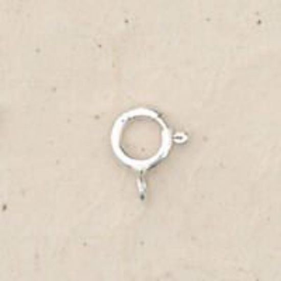 Picture of Sterling Silver Closed Spring Rings, 6mm<br />10 Spring Rings