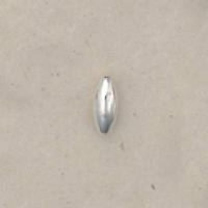 Picture of Sterling Silver Plain Melon Beads 3x7mm<br />10 Beads