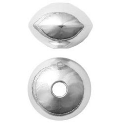 Picture of Sterling Silver Plain Rondelle Beads 6x7mm Flat .048 Inch Hole<br />10 Beads