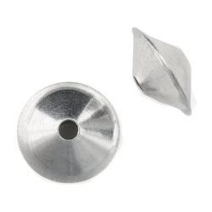 Picture of Sterling Silver Plain Dome Seam Beads 10mm<br />10 Beads