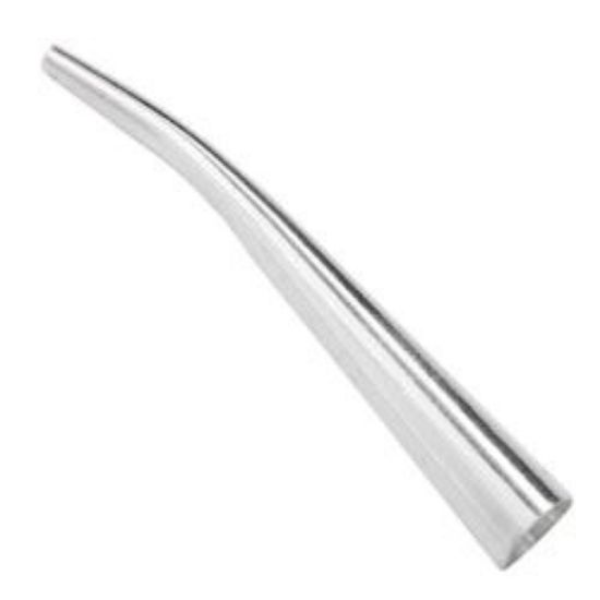 Picture of Sterling Silver Curved Long Cone, 1-1/2" x 5.5mm Base