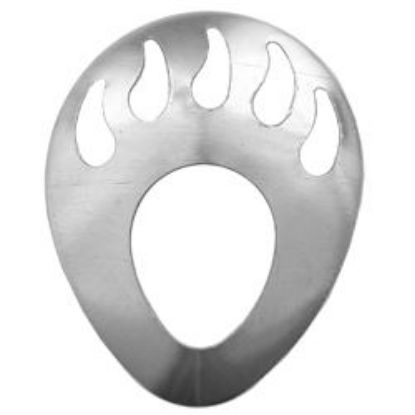 Picture of Sterling Silver Shadow Box Right Bear Paw Small 16.5x13.5mm