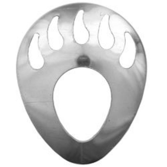 Picture of Sterling Silver Shadow Box Left Bear Paw Small 16.5x13.5mm