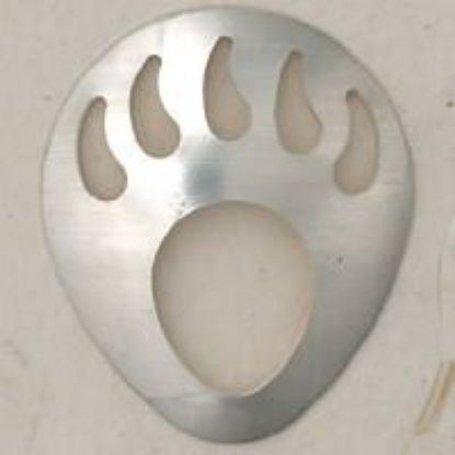 Picture of Sterling Silver Shadow Box Left Bear Paw Large 32x27mm