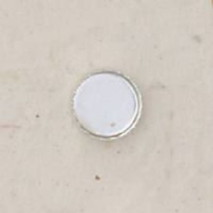Picture of Sterling Silver Round Serrated Bezel Cups 8mm<br />10 Bezel Cups