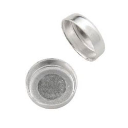 Picture of Sterling Silver Round Plain Bezel Cups 6mm<br />10 Bezel Cups