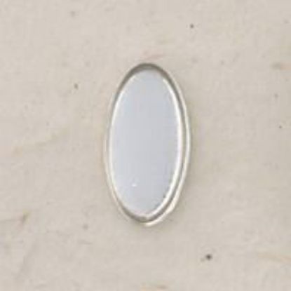 Picture of Sterling Silver Oval Plain Bezel Cup 7mm x 14mm